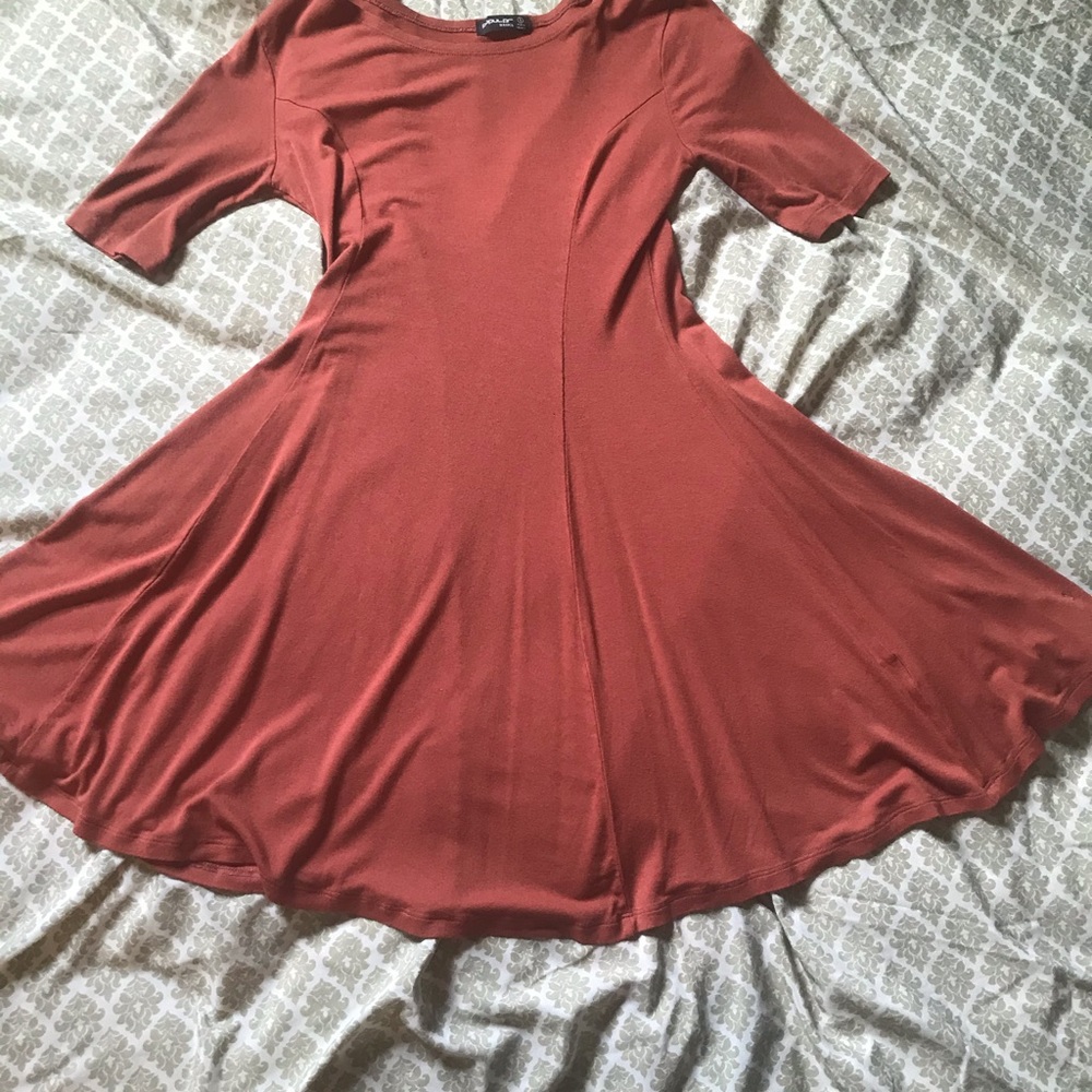Dark orange dress